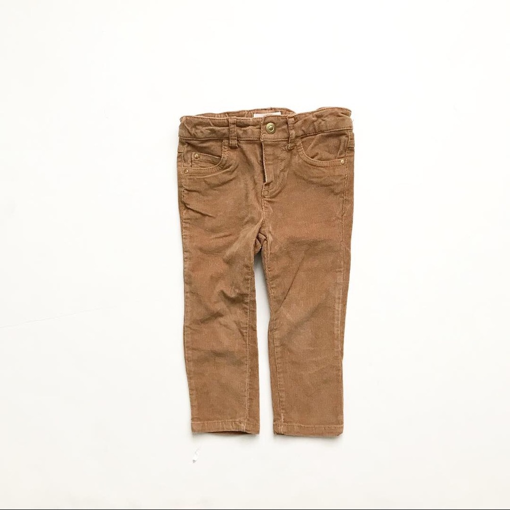 Joe Fresh tan Corduroy skinny pants EUC 2T